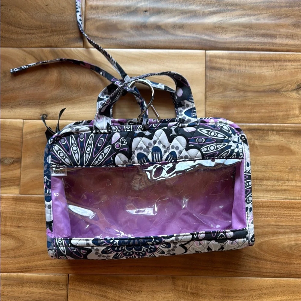 Vera Bradley Floral Purple Toiletry Bag
